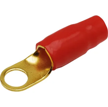 elektrický kabel Oko pro 35 mm² kabel / 10,5 mm otvor / 15,6 mm šířka / červené