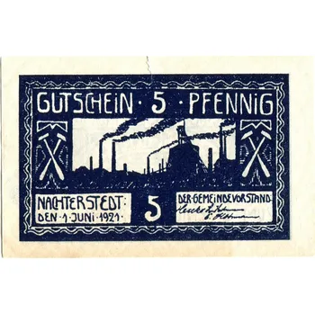NACHTERSTEDT. 5 Pfennig 1921.