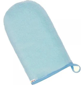 Žínka froté, myjka k mytí miminka - sv. modrá