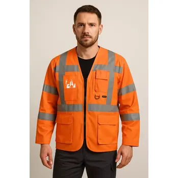 reflexní vesta PORTWEST HI-VIS S475 / Reflexní blůza - Oranžová, vel. L