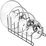 VILDE Držák, stojan na pokličky do šuplíku - 6 pozic více velikostí, černý