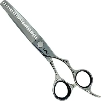 Kadeřnické nůžky Efilační nůžky MR. MUSTACHE Engrave Silver - 6,0"