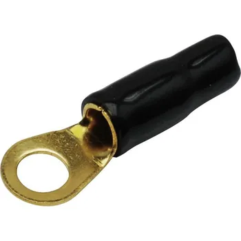 elektrický kabel Oko pro 10 mm² kabel / 6,4 mm otvor / 11 mm šířka - černé