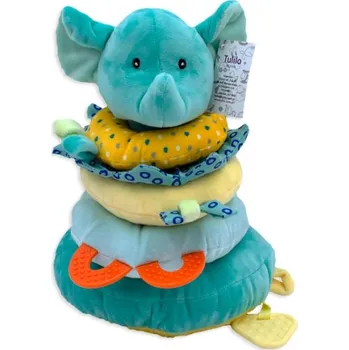 plyšák Plyšová pyramida Sloník - mátový