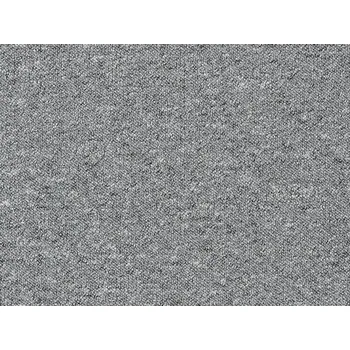 Metrážní koberec Bingo 6828 šedý Šíře role: 4 m Nízká cena, vysoká odolnost