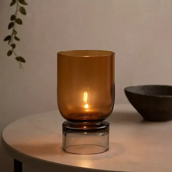 Váza Hübsch Váza Pohárová Jantar, 18 cm