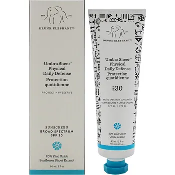 Přípravek na opalování Drunk Elephant Umbra Sheer Physical Daily Defense SPF 30 - Pleťový opalovací krém 90 ml