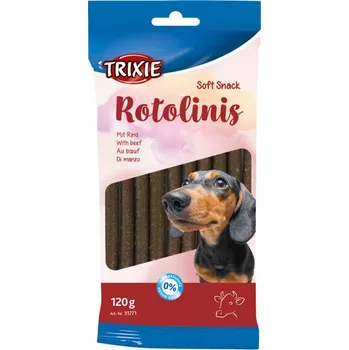 Pamlsek pro psa Trixie GmbH a Co.KG Pochoutka Soft Snack ROTOLINIS hovězí 12ks,120g/12cmTR