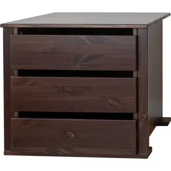 Knihovna Komoda ROSITA 1 modul do šatní skříně z borovicového masivu