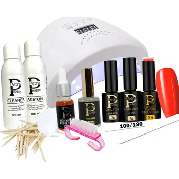 Petra nehty Sada na gel lak s UV/Led lampu 48w