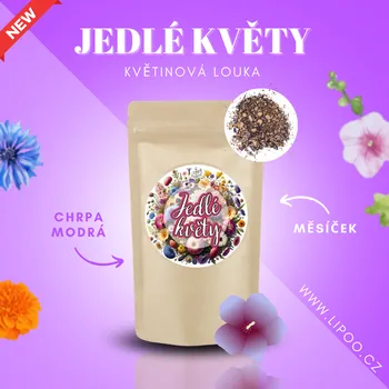 Travní směs LIPOO JEDLÉ KVĚTY - KVĚTINOVÁ LOUKA hmotnost: 250 g