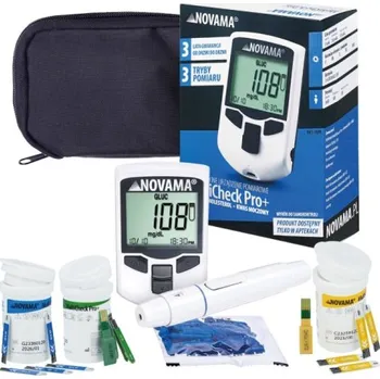 Diagnostický test NOVAMA Sada přístroje s 10 proužky na glukózu, 5 proužků na cholesterol a 10 proužků kyselinu močovou NOVAMA MULTICHECK PRO+ 1 Zdravotnický prostředek. Čtěte pozorně příbalový leták/návod k použití. O vhodném užití se poraďte se svým lékařem