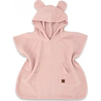 Dětské mušelínové pončo lux s kapucí Teddy, rychleschnoucí, 110/122