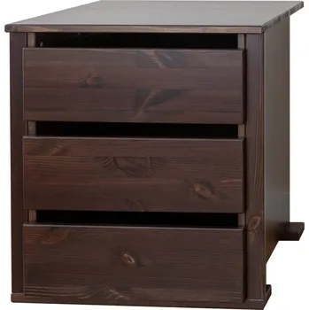 Knihovna Komoda ROSITA 3 modul do šatní skříně z borovicového masivu