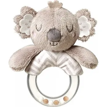 Hračka pro kojence Plyšové chrastítko s kousátkem Koala Coco, šedá