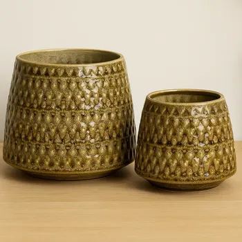 Stojan na květiny Hübsch Sada květináčů, 2 ks