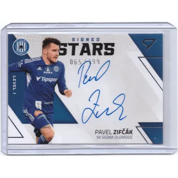 Sběratelská karetní hra 2022/23 SportZoo Fortuna Liga PAVEL ZIFČÁK Signed Stars Level 1 Auto Podpis Limit 199