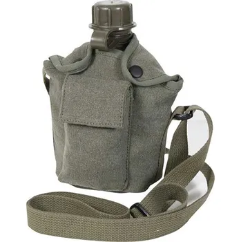 turistický batoh Obal na polní láhev 1L US VINTAGE ZELENÝ