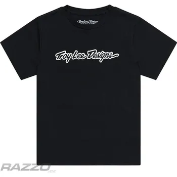 Chlapecké tričko Dětské tričko TroyLeeDesigns Youth Signature Short Sleeve Tee Black Youth - M