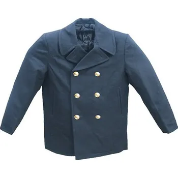 Pánský kabát Kabát BW MARINE vlněný NAVY, velikost 3XL