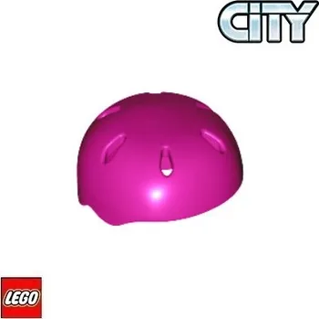 Stavebnice LEGO LEGO® Příslušenství k figurkám LEGO Sportovní helma / 46303 Barva: Purpurová 46303