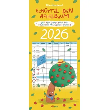 Osobní rozvoj Schüttel den Apfelbaum - der Familienplaner zur beliebten Mitmachbuchreihe von Nico Sternbaum - Monats-Wandkalender 2026 zum Auf - Sternbaum, Nico