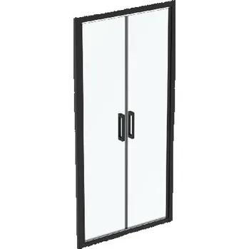 Sprchové dveře Ideal Standard Connect 2 - Sprchové dveře 100 cm, černá/čiré sklo K9296V3