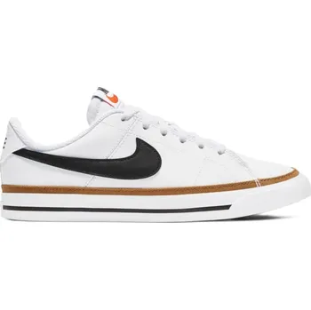 Chlapecká obuv Nike Court Legacy Big Kids Velikost: EU 36,5 white/black desert/ochre gum