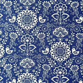 Oasa Bavlněná látka, panel 50x80 cm, MODRÝ CIBULÁK