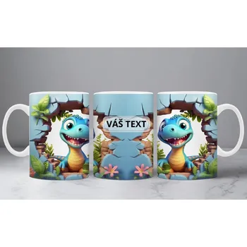 Hrnek 330ml, SE JMÉNEM - TEXTEM, DRÁČEK, cena za 1 ks