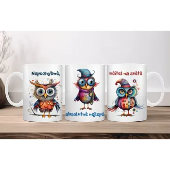 Hrnek 330ml, NEPOCHYBNĚ, ABSOLUTNĚ NEJLEPŠÍ UČITEL..., cena za 1 ks