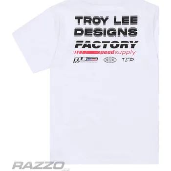 Chlapecké tričko Dětské tričko TroyLeeDesigns Youth Factory Short Sleeve Tee White Youth - M