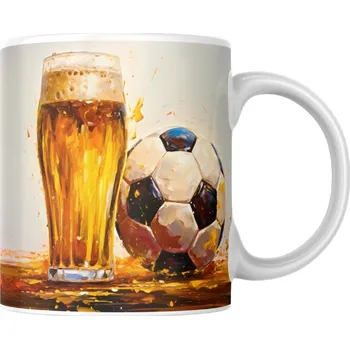 Hrnek 330ml, PIVO A FOTBAL, cena za 1 ks