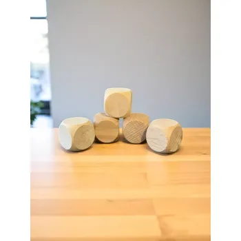 Dřevěné kostky, 2 cm, 5ks