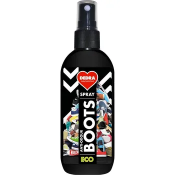 Přípravek pro údržbu obuvi DEDRA EKO pohlcovač pachů z obuvi ECO BOOTS SPRAY, 100 ml
