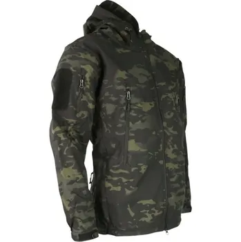 Pánská softshellová bunda Bunda softshell TACTICAL PATRIOT maskování BTP BLACK, velikost 3XL
