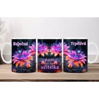 Hrnek 330ml, BÁJEČNÁ PANÍ UČITELKA, cena za 1 ks