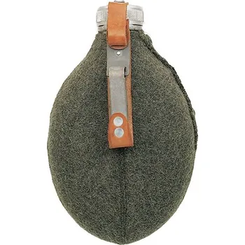 Láhev Láhev polní ŠVÉDSKÁ s filcovým obalem ZELENÁ použitá