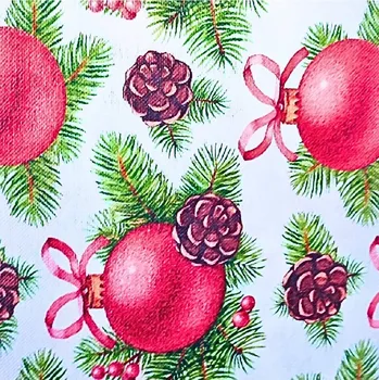 Rumitex Bavlněná látka, cena za 1 metr, šíře 140cm, VÁNOČNÍ OZDOBY