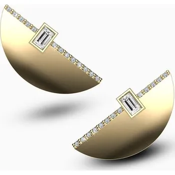 Náušnice Korbička Šperky Náušnice Sensu 003 - Diamant SI1/E -bílé zlato/žluté zlato/červené zlato