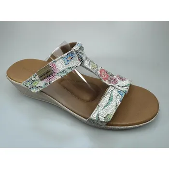 Dámská zdravotní obuv MEDISTYLE ALMA 6A-SK1K pantofel bílá potisk, bílá potisk - 37