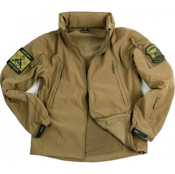 Pánská softshellová bunda Bunda TACTICAL 101 INC Softshell PÍSKOVÁ, velikost XXL