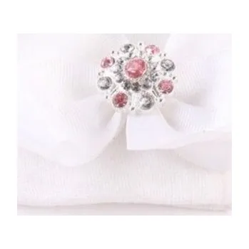 Čepice Dětská čepice s mašlí Beth bílá