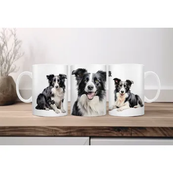 Hrnek 330ml, PES - BORDER KOLIE, cena za 1 ks