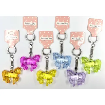 Klíčenka koníček, mix barev, 1 ks