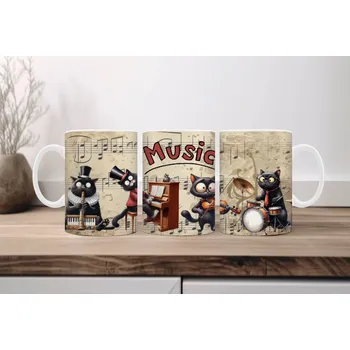 Hrnek 330ml, KOČIČÍ KAPELA, cena za 1 ks