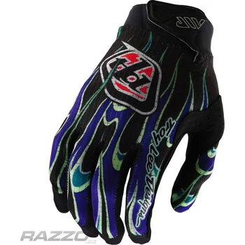 Moto rukavice Rukavice TroyLeeDesigns AIR Glove Torched Black Purple 2025 10 - L