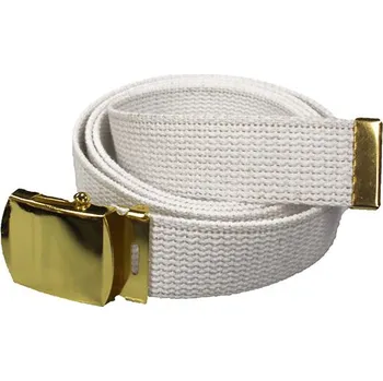 Opasek Opasek BÍLÝ se zlatou sponou 110 cm, velikost BÍLÝ
