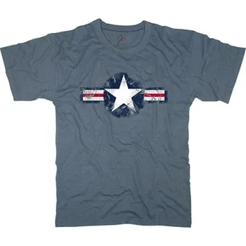 Pánské tričko Triko VINTAGE ARMY AIR CORP MODRÉ, velikost L