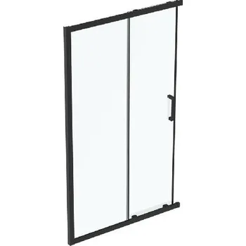 Sprchové dveře Ideal Standard Connect 2 - Sprchové dveře posuvné, dvoudílné, 120 cm, černá/čiré sklo K9264V3
